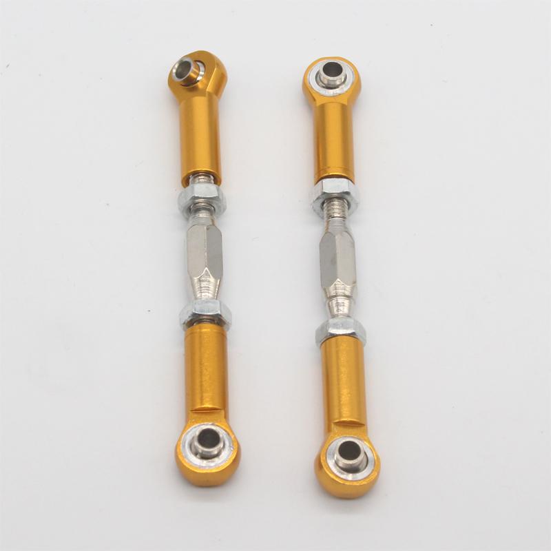 2pcs HSP 106017 166017 Aluminum Front / Rear Linkages Alloy Sonic Servos Link 08242 06016 1/10 Upgrade Parts For 94111 94188