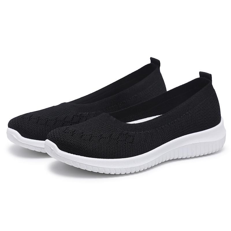 Lightweight Mesh Womens Breathable Flat Shoes - Ultra-Comfortable, Slip-Resistant, and Ventilated for Outdoor Casual Wear