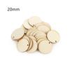 Natural Round Shape Slice Laser Cut Wood DIY Craft Wooden Ornament Wood Piece Hanging Pendant