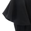 SNIDEL French sleeve Georgette flare mini dress black Women Used