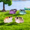 10pcs Glow In The Dark Luminous Frogs Figurines Miniatures Small Toad Model  Garden Flowerpot Decor