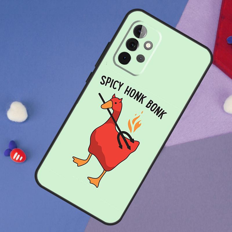 Чехол-мем с уткой и гусем "Хонк Бонк" для Samsung Galaxy A52 A53 A33 A13 A34 A54 A14 A35 A55 A15 A56 A36 A26 A16 A06 A22 A32