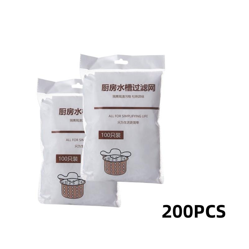 100/500 шт. Одноразовые сетчатые мешки для фильтра раковины, Кухонный фильтр для раковины, Сливное отверстие, Мешок для мусора против засоров, Чистящие сетки