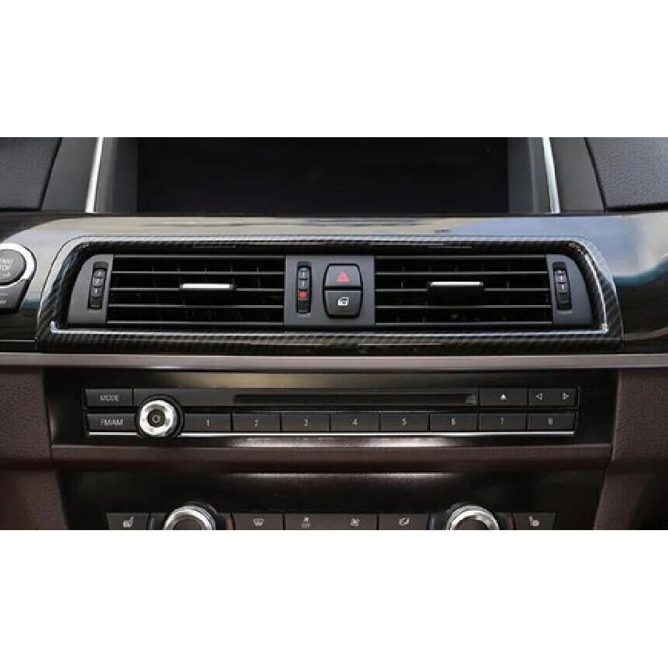 For BMW 5 Series 2011-2017 ABS Carbon Fiber Middle Console Air Outlet Vent Cover
