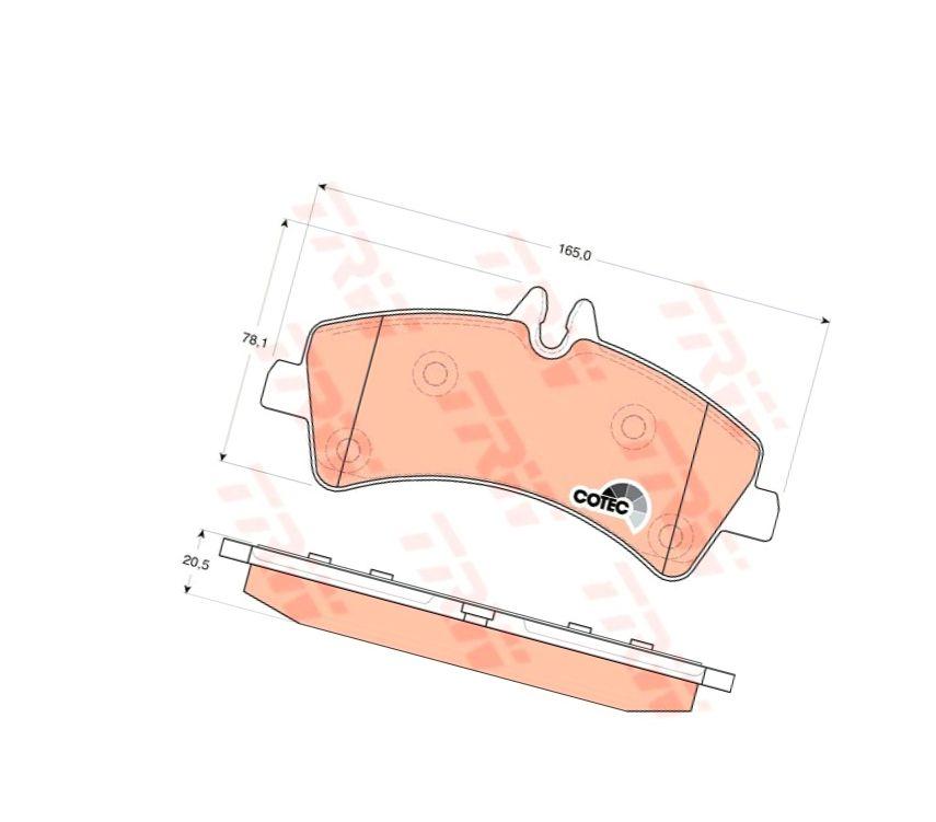Trw Gdb1699 Trw Rear Ham Pads