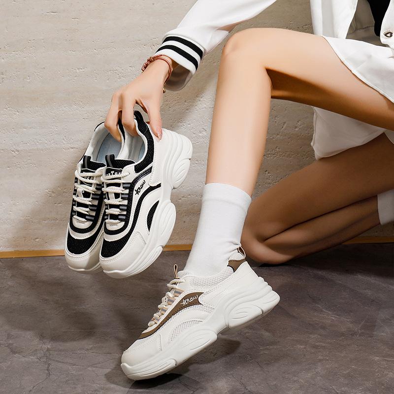 2025 Summer New Korean Version Breathable Fly-woven Women's Shoes Ins Tide Student Running Sports Shoes Casual Shoes Women EP925