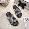 Thick-soled Slippers Women's New Casual Flat-bottomed Beach Cross-over with Cool Slippers Large Size