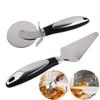2Pcs Pizza Wheel Cutter And Pie Server - Non-Slip Handle, Sharp Stainless Steel Pizza Slicer