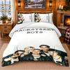 backstreet boys Pattern Bedding 3Pcs Set Bed Sheet And Pillowcases For Indoor Bedroom