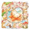 50Pcs/Set Kawaii Fat Cat . Delicious Food PET Stickers Waterproof DIY Fashion Decals Stickers