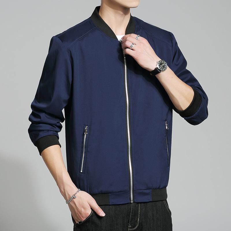 Весна и осень однотонная модная брендовая бейсбольная форма мужская куртка для инструментов мужская студенческая повседневная куртка мужская бейсбольная форма