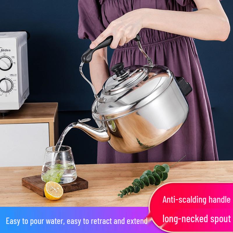 Электрический чайник из нержавеющей стали большой емкости - Быстрое кипячение для коммерческого и домашнего использования
