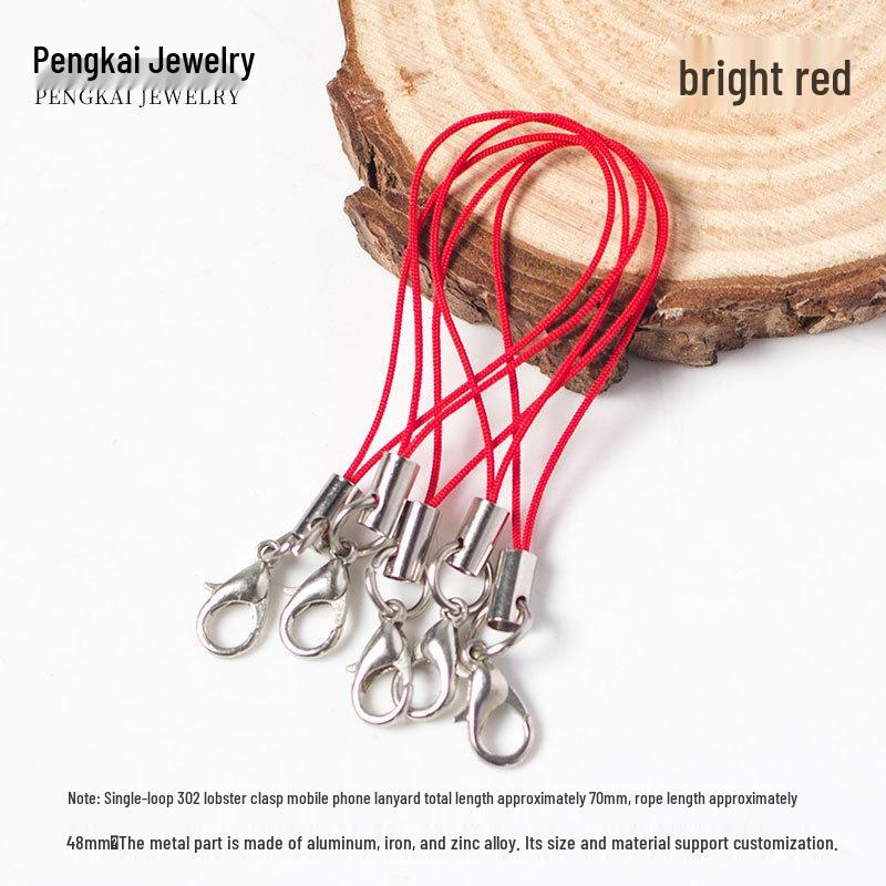 Сделай сам Красочный ремешок для мобильного телефона с карабином-лобстером – Аксессуар для ювелирных изделий ручной работы и шнурок-подвеска