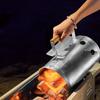 With Handle BBQ Carbon Barrel Stainless Steel Barbecue Stove Ignition Cylinder  Outdoor