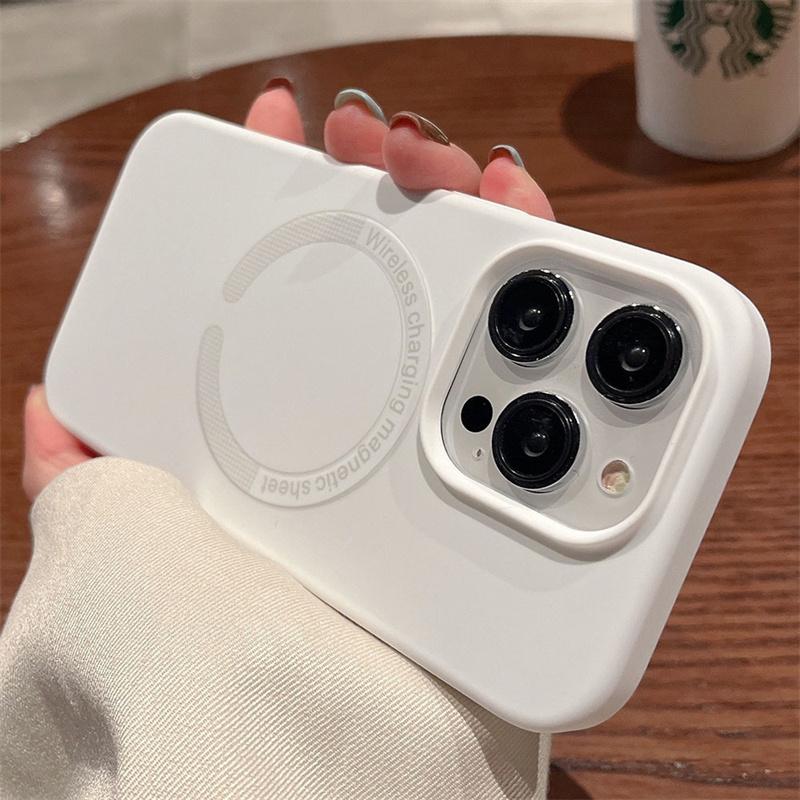 Для Magsafe Жидкие силиконовые чехлы для телефонов для iPhone 16 14 12 13 11 15 Pro Max 16 Plus Ударопрочная магнитная беспроводная зарядка Чехол