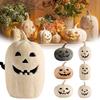 Halloween Jack-O-Lantern Decoration Handmade Kiln Fired Pumpkin Ornaments Resin Pumpkin Statue Halloween Decoration Party Props
