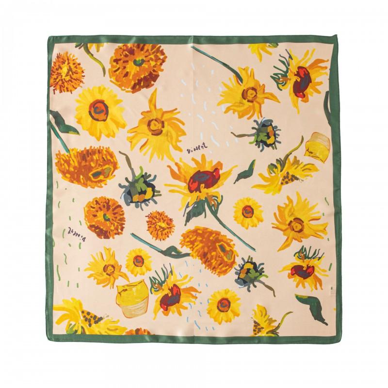 Silk Scarf Square 100% Mulberry 65x65cm Fashion Bag Tie Neckwear