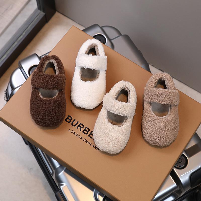 Children's Fluffy Shoes Autumn and Winter New Plush Fashion Girls' Plush Shoes Women's Treasure Cotton Shoes