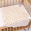 Cartoon Print Double Layer Crinkle Muslin Baby Swaddle Blanket