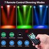 18 светодиодных RGB сценических светильников DMX512 со звуковым управлением и стробоскопической лампой для дискотек с вилкой ЕС/США для диджеев, свадеб, баров, клубов, рождественских вечеринок, освещения, декора