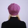 New Autumn and Winter Solid Color Plus Velvet Fashion Warm Ladies Cap Knitted Soft Rabbit Wool Beret