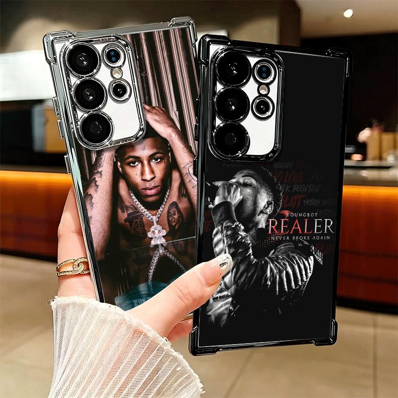 Rapper YoungBoy Plating Phone Case For Samsung Galaxy S24 S25 FE S26 Edge S23 Ultra S22 S21 Plus S20 Anti-Fall Airabag Cover