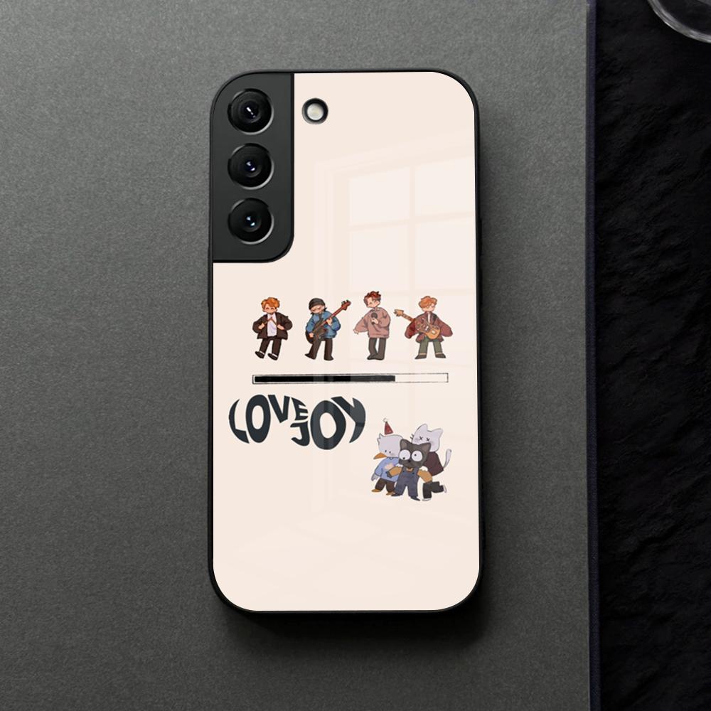 Мультяшный Чехол для Телефона Lovejoy Band Стекло Для Samsung Galaxy S21 S26 S25 S22 S20 S24 S23 Ultra Fe Plus A16 A34 A54 A24 Coque