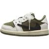 Кроссовки Travis Scott x Air 1 Retro Low OG SP TD Reverse Olive / Medium Olive Baby Green Black Sail DO5441-200