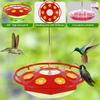 1/3Pcs Hanging Hummingbird Feeder Floral Shape Bird Feed Tool with 8 Feeding Ports Ant and Bee Proof Bird Feeder for Home Garden