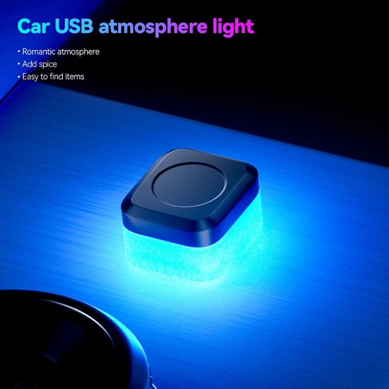 1 шт. новый универсальный USB автомобильный интерьерный атмосферный свет светодиодные сигнальные огни автомобильная лампа для чтения украшения аксессуары для салона автомобиля