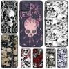 Чехол с готическим цветочным черепом для Xiaomi 13T 14 Pro 11T 12T 12 13 Lite POCO X6 X3 X4 X5 Pro F3 F5 M5s M6 Pro