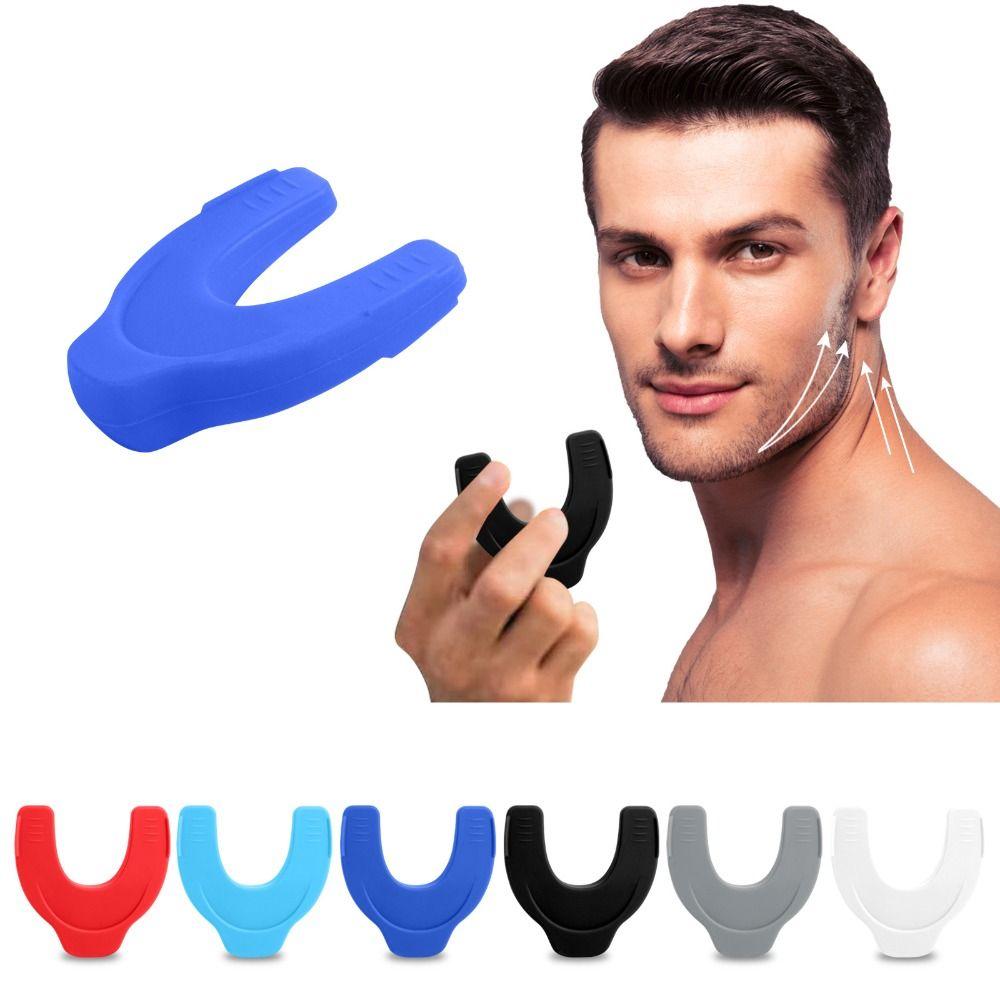 Silicone Jaw Exerciser Tool Jaw Trainer Double Chin Reducer Neck Toning Equipment Cheekbones