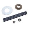 Toothless Flywheel T8F Sprocket Chain Kit 44T Rear Sprocket Chain Sprocket Kit  Go Kart