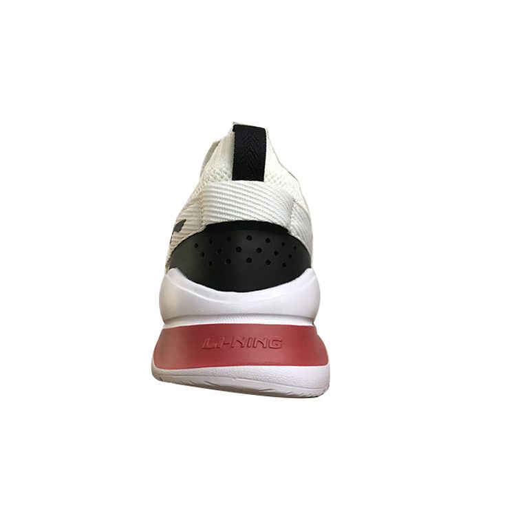 Li-Ning Удобные повседневные дышащие кроссовки с низким верхом для бега, мужские кроссовки белого цвета AGLQ027-1