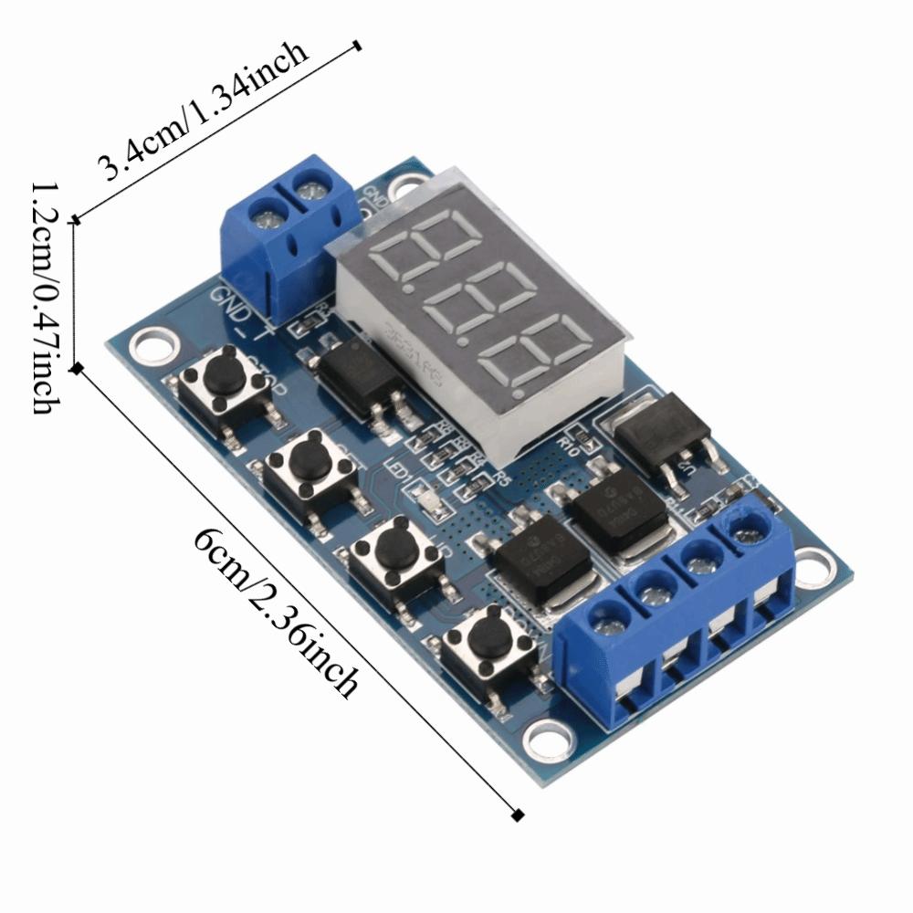 12В-24В Генератор импульсов Циклический таймер задержки переключения Таймер задержки цикла Задержка Промышленные применения
