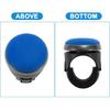 38mm Car Steering Wheel Knob Carbon Fiber Texture Vehicle Steering Wheel Rotator Ball for SUV Pickup Trucks Semi-Trailers Vans Boats Blue Black 1 Set