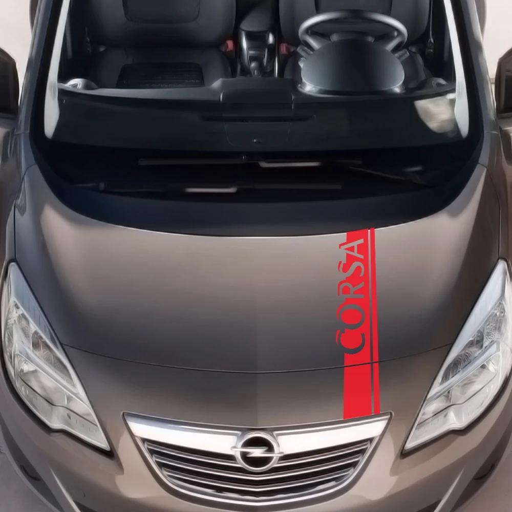AAHA1 Автомобильная наклейка-молдинг на капот для Opel OPC Astra J H G K Insignia Corsa D B E Mokka Vectra B Наклейки на крышку капота автомобиля Аксессуары
