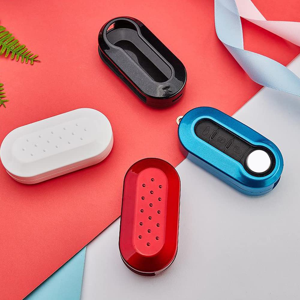 SANRILY Key Case, Key Holder, Key Cover, Key Protection, Compatible with Fiat 500/500C/500L/500X, Anti-Falling, Scratch-Resistant, Stylish, ABS