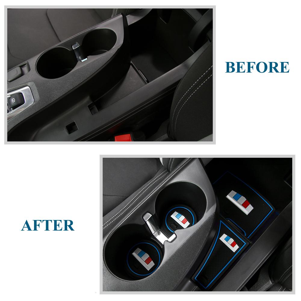 Противоскользящий коврик для ворот и чашек для Chevrolet Camaro 2017 2018 2022, резиновые прокладки с дверными пазами, салон автомобиля