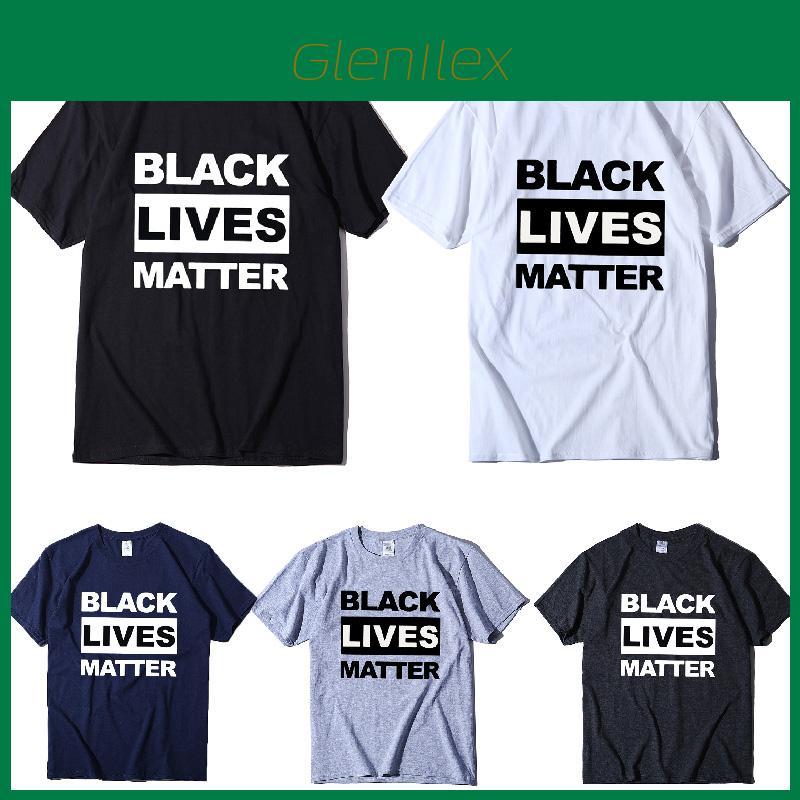 Стильная черная футболка 'Black Lives Matter' против расизма для унисекс, повседневная и удобная