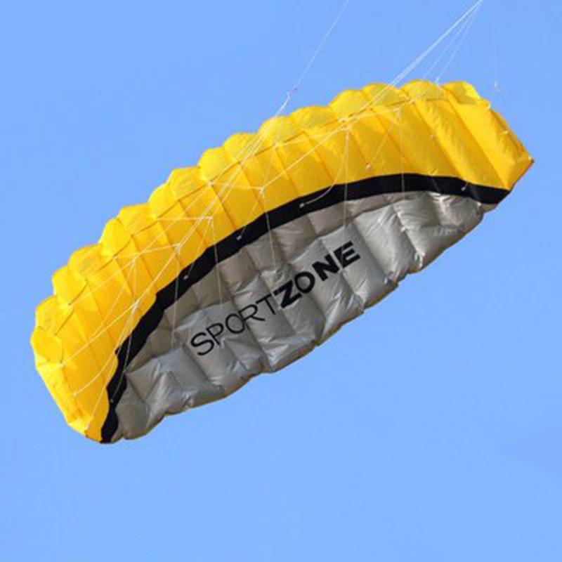 Outdoor Fun Sports Power Dual Line Stunt Parachute Beach Sport Kite for Beginner Adult Toy