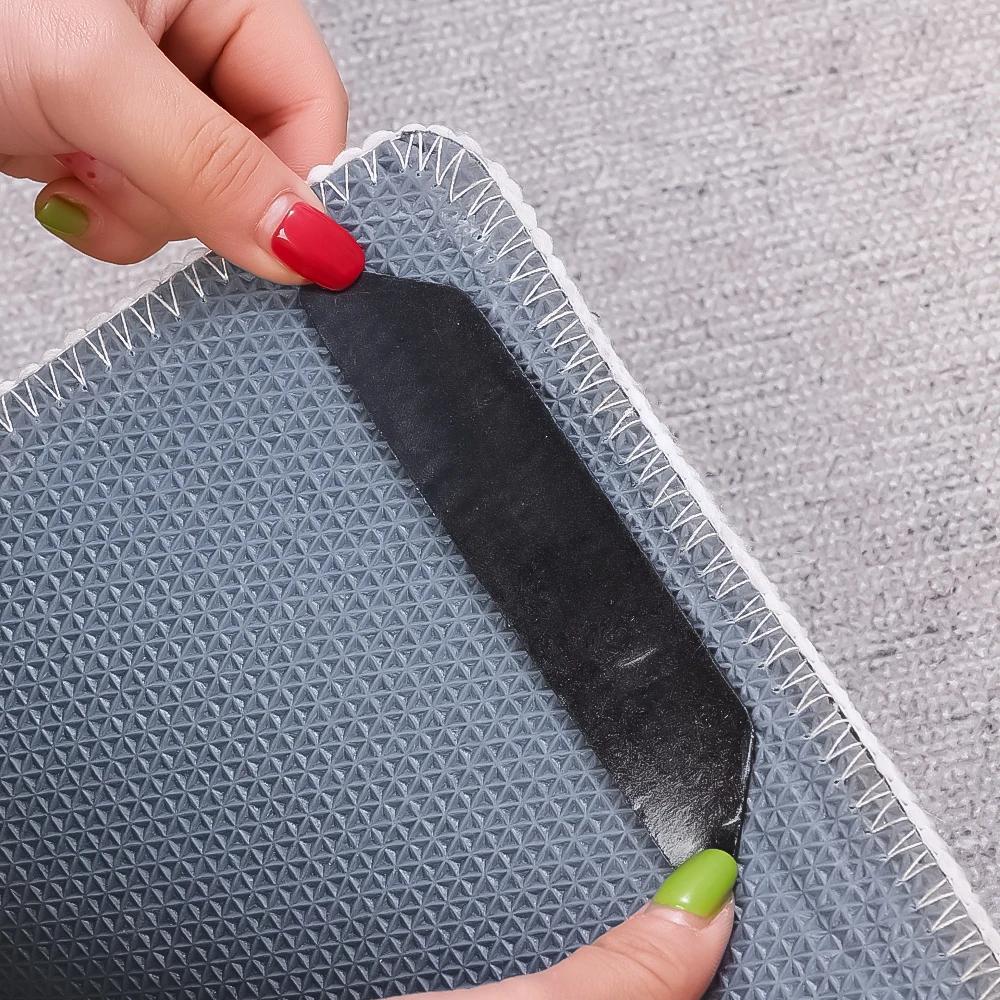 12pcs Traceless Carpet Holder, Reusable PC Material Non-Slip Adhesive Pad, Suitable for Living Room, Bedroom And Indoor Use