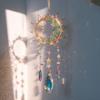 Crystal Wind Chime Suncatcher Bedroom Balcony Patio Sun Moon Prism Pendant Good Home Hanging Prisma Garden Art Decorations