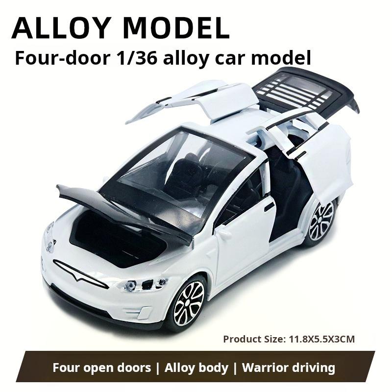1:36 High Simulation Car Model for Tesla Alloy Car Model Diecasts Toy Vehicles Toy Cars Boy Toys Pull Back Kid Gifts