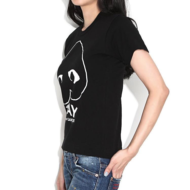 Comme des Garçons PLAY (WMNS) COMME des GARCONS PLAY Inverted Heart Logo T-Shirt 'Black' Women's AZ-T113-051-1