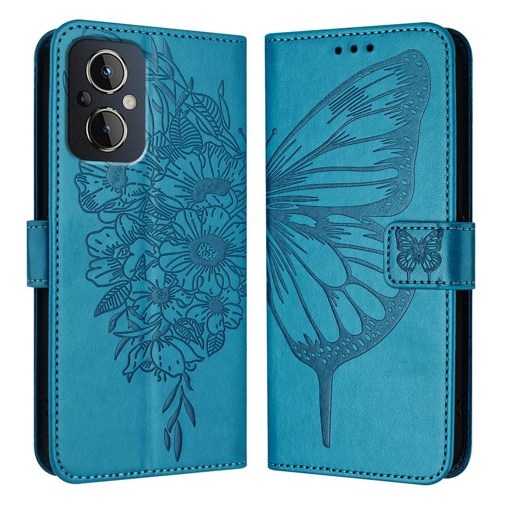 Чехол из искусственной кожи с бабочками и цветами, подставка для карт, слоты, противоударный откидной чехол из ТПУ для OnePlus Nord N10 5G, N100 5G, 8T, Nord CE 2 5,10R, Nord 2T...