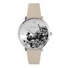 Авторизованный дилер Olivia Burton Watch Ladies ob24000113 Signature 35 мм Floral Bloom Ультратонкий серебристый античный жемчужный кожаный ремешок [OLIVIA BURTON] &