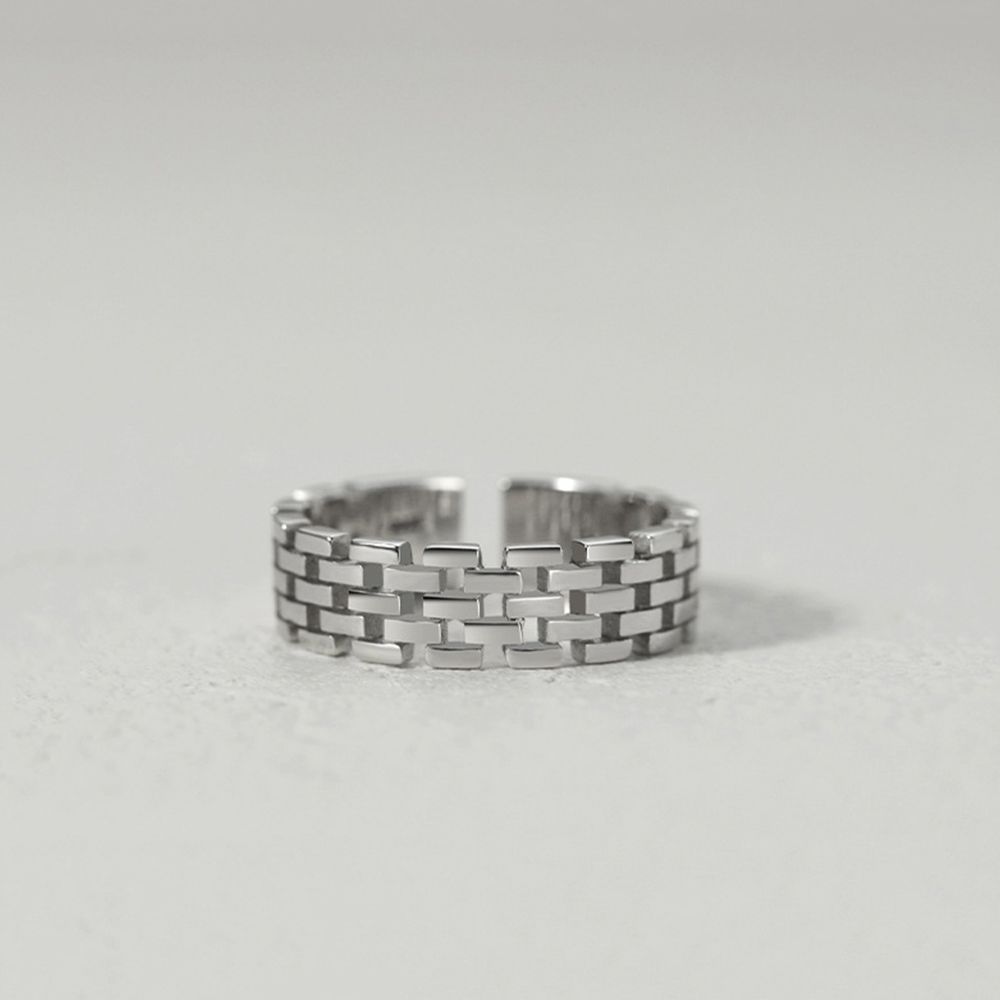 Day Gift Personality Korean Style Jewelry Men Geometric Ring Punk Finger Buckle Line Ring