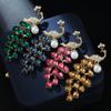 Pearl Peacock Brooches For Women Clothing Coat Party Accessories Gifts