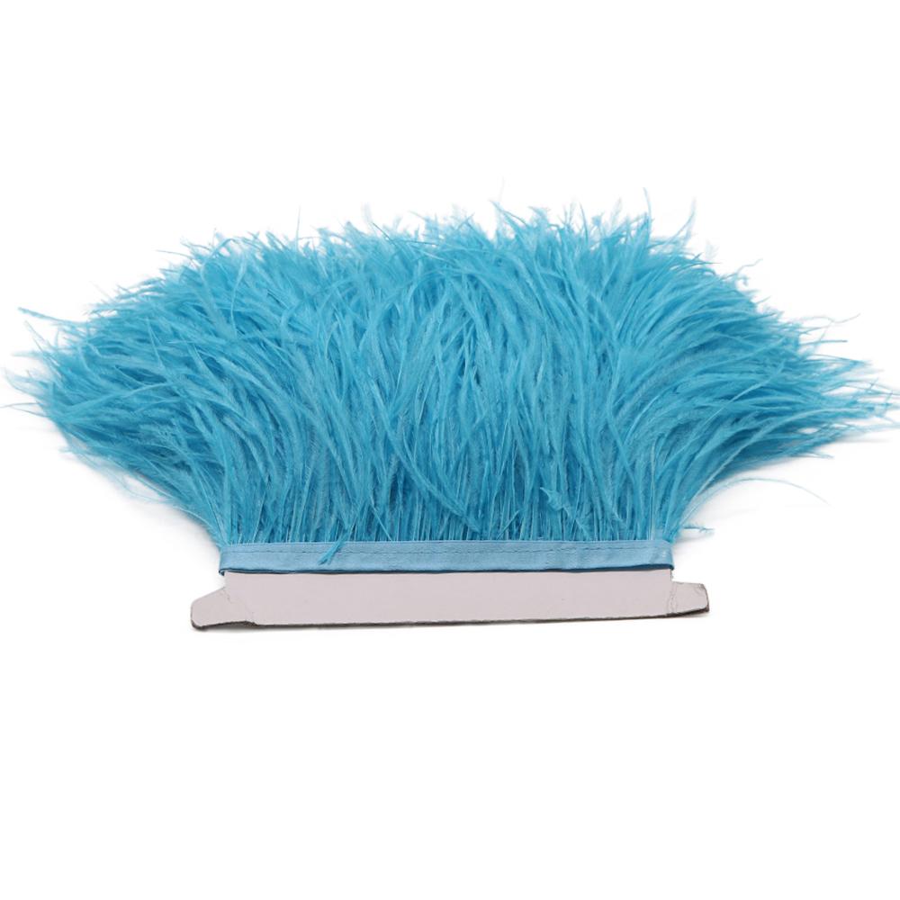 Feather1M 5M 10M 8-10см Черно-белые Страусиные Перья Тесьма Лента Многоцветные Перья для Шитья Перьевых Поделок Украшения Платья Одежды